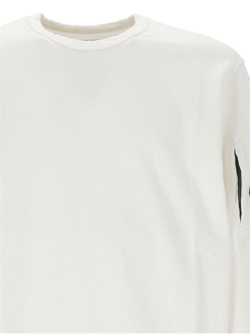 white cotton jersey texture signature Lens C.P. Company | 17CMSS019A002246G103